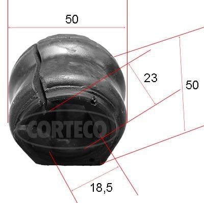 Corteco 49371890 Втулка стабілізатора переднього 49371890: Купити в Україні - Добра ціна на EXIST.UA!