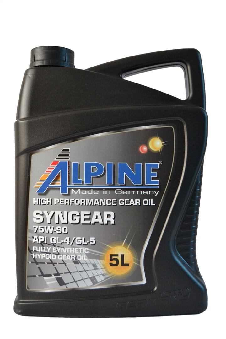 AlpineOil 0100742 Олива трансмісійна ALPINE Syngear 75W-90 GL-4/GL-5, 5 л 0100742: Купити в Україні - Добра ціна на EXIST.UA!