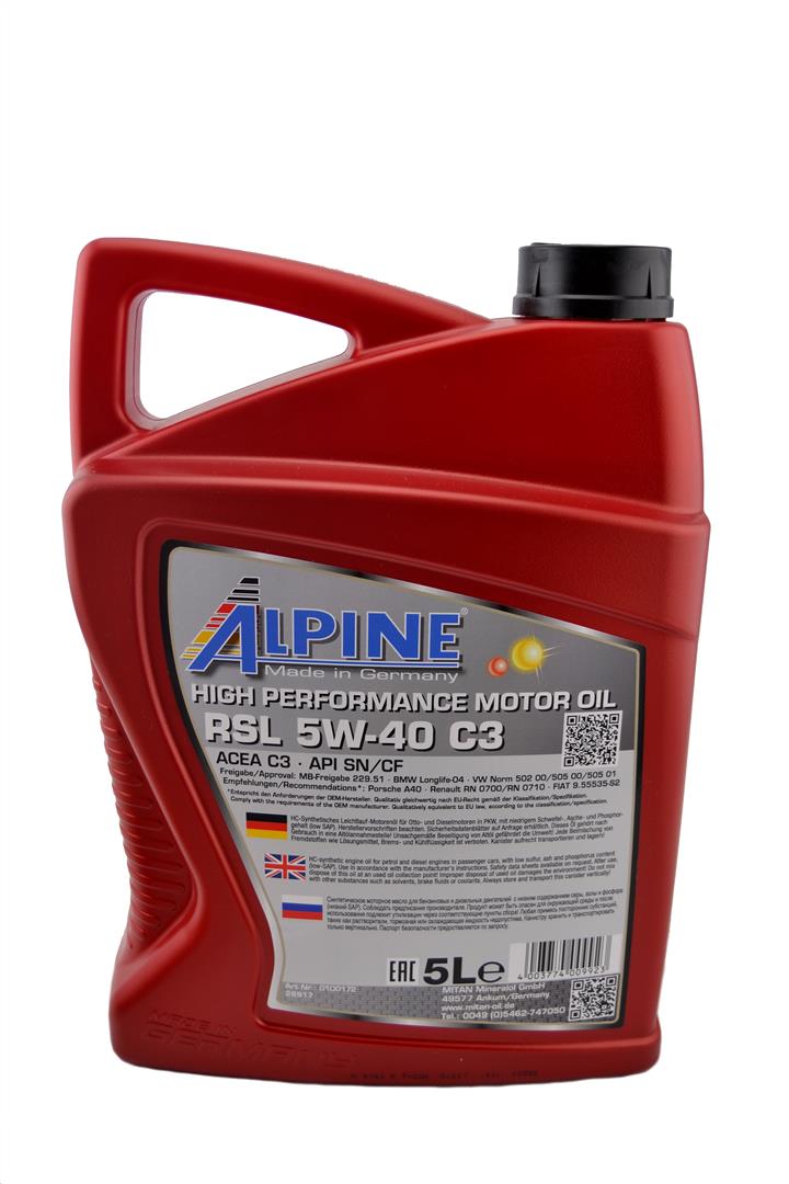 Купити AlpineOil 0100172 за низькою ціною в Україні!