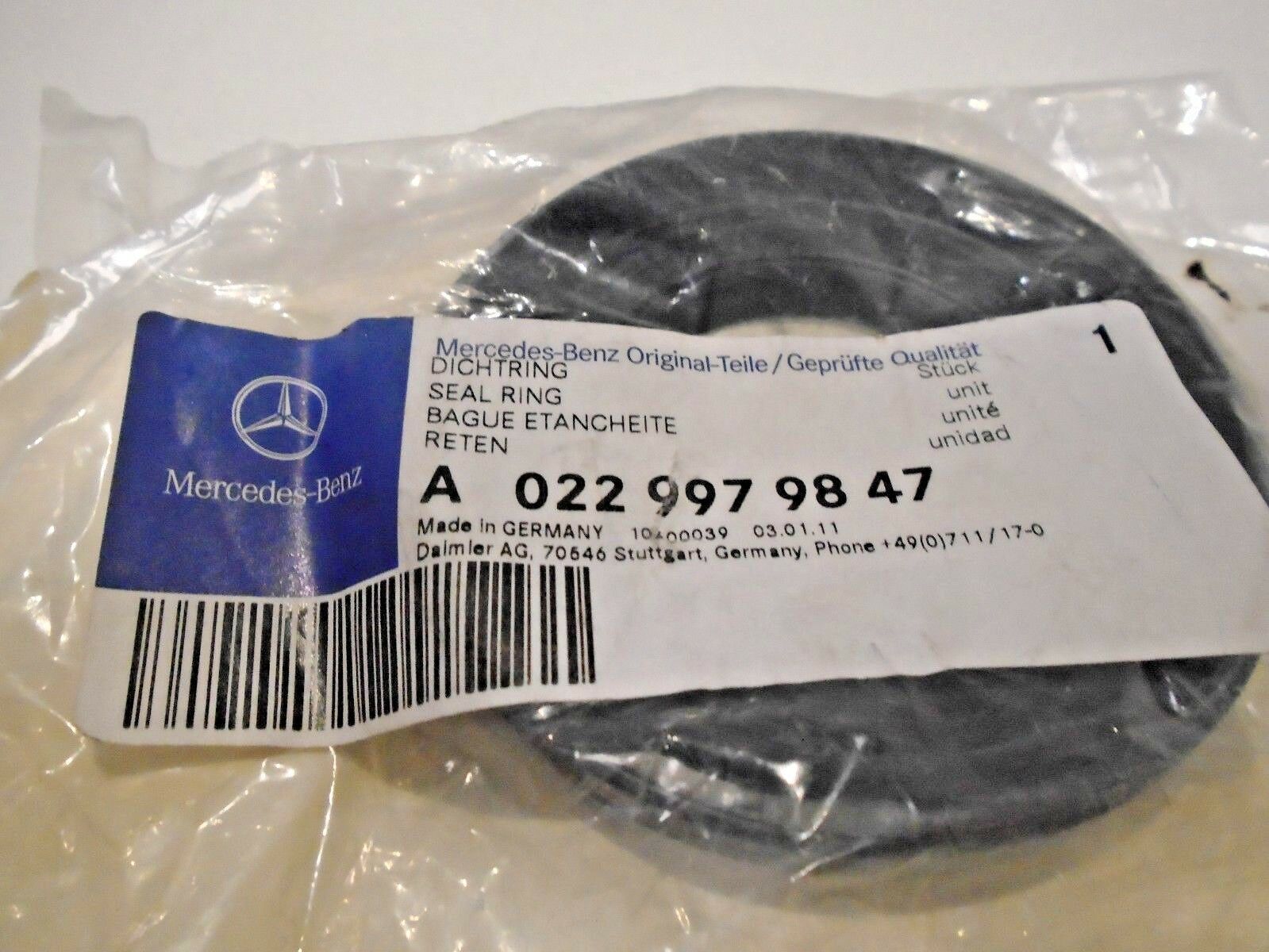 Сальник дифференциала Mercedes A 022 997 98 47