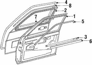 327853321 VAG Накладка декор. для двери