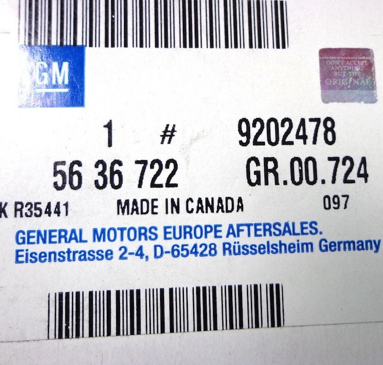 Купити General Motors 9202478 за низькою ціною в Україні!