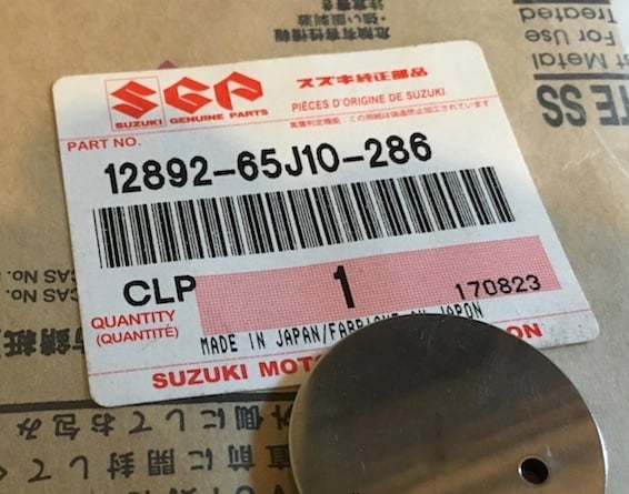 Suzuki 12892-65J10-286 Шайба клапана, регулювальна 1289265J10286: Купити в Україні - Добра ціна на EXIST.UA!