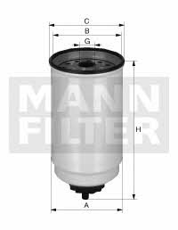 Mann-Filter WK 10 017 X Фільтр палива WK10017X: Купити в Україні - Добра ціна на EXIST.UA!