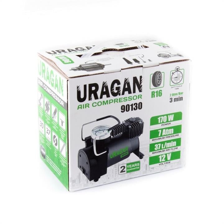 Uragan 90130 Автомобильный компрессор однопоршневой 90130: Купить в Украине - Отличная цена на EXIST.UA!