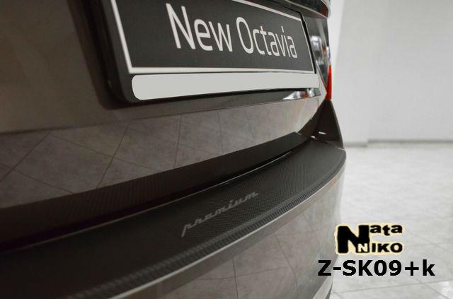NataNiko Z-SK09+K Накладки на бампер з загином покриті плівкою карбон NataNiko класу Premium ZSK09K: Купити в Україні - Добра ціна на EXIST.UA!