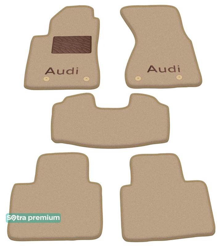00022CHBEIGE Sotra Коврики салона Sotra двухслойные бежевые для Audi A8 (1994-2002), комплект
