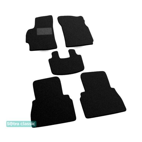 00045GDBLACK Sotra Килимки салону Sotra двошарові чорні для Daewoo Leganza (1997-2002), комплект