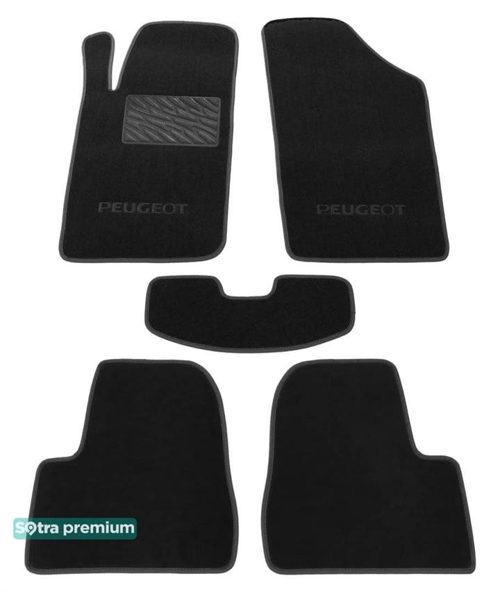 Sotra 00087-CH-BLACK Килимки салону Sotra двошарові чорні для Peugeot 206 (1998-2012), комплект 00087CHBLACK: Приваблива ціна - Купити в Україні на EXIST.UA!