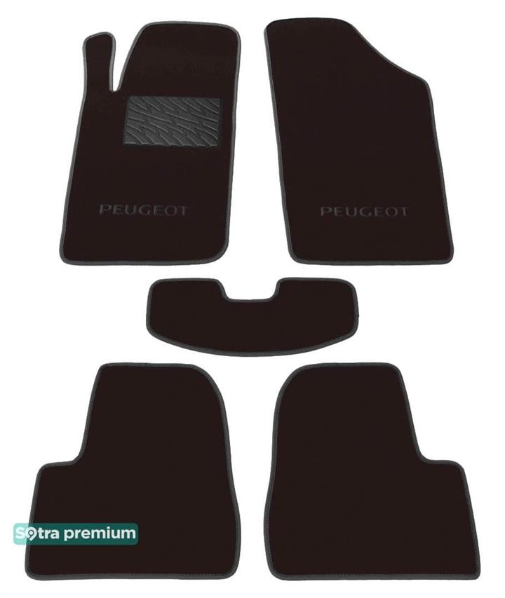 Sotra 00087-CH-CHOCO Килимки салону Sotra двошарові коричневі для Peugeot 206 (1998-2012), комплект 00087CHCHOCO: Купити в Україні - Добра ціна на EXIST.UA!