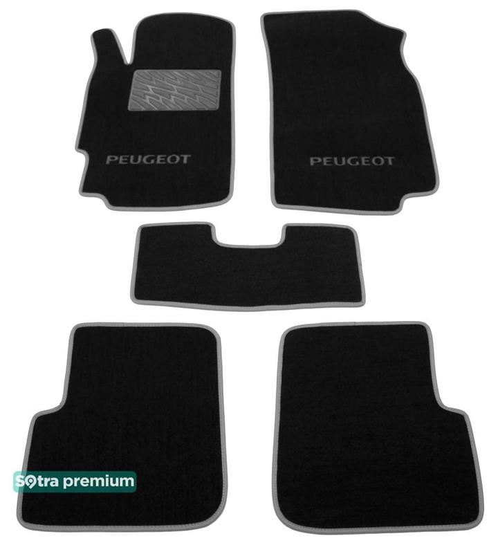 Sotra 00112-CH-BLACK Килимки салону Sotra двошарові чорні для Peugeot 406 (1995-2004), комплект 00112CHBLACK: Купити в Україні - Добра ціна на EXIST.UA!