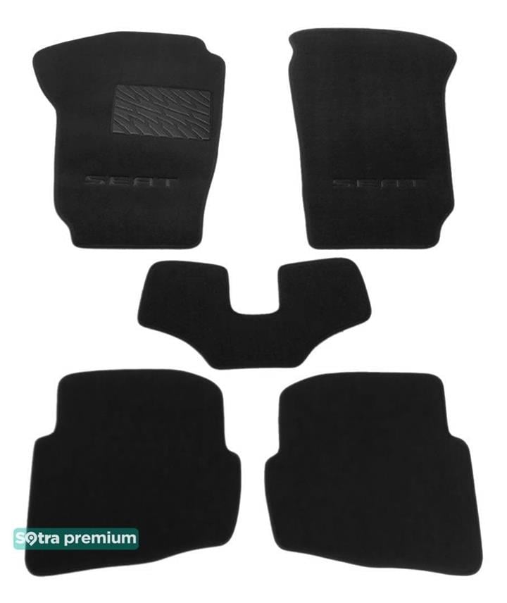 Sotra 00129-CH-BLACK Килимки салону Sotra двошарові чорні для Seat Cordoba (2002-2008), комплект 00129CHBLACK: Купити в Україні - Добра ціна на EXIST.UA!
