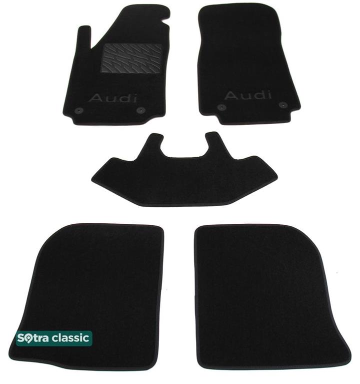 Sotra 00187-GD-BLACK Килимки салону Sotra двошарові чорні для Audi 100 (1990-1994), комплект 00187GDBLACK: Купити в Україні - Добра ціна на EXIST.UA!