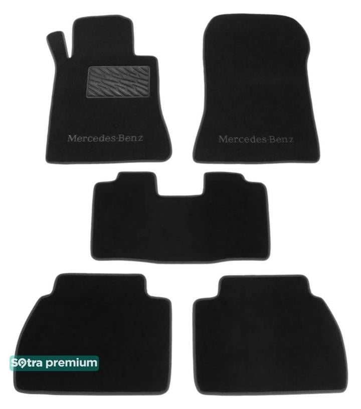 Sotra 00283-CH-BLACK Килимки салону Sotra двошарові чорні для Mercedes E-class (1995-2002), комплект 00283CHBLACK: Купити в Україні - Добра ціна на EXIST.UA!