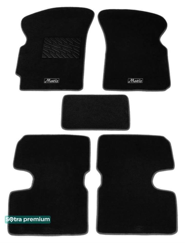 Sotra 00456-CH-BLACK Килимки салону Sotra двошарові чорні для Daewoo Matiz (1998-2008), комплект 00456CHBLACK: Купити в Україні - Добра ціна на EXIST.UA!