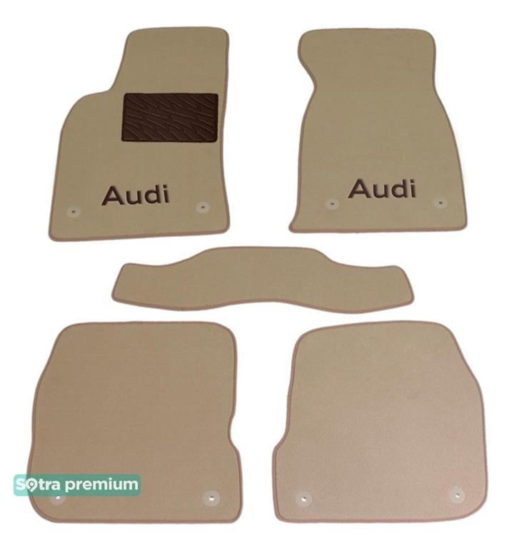 Килимки в салон Ауді: 00479CHBEIGE Sotra Килимки салону Sotra двошарові бежеві для Audi A6 (1998-2004), комплект