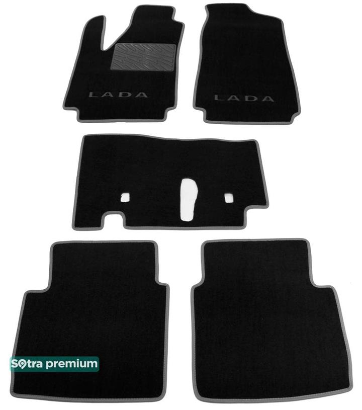 Sotra 00687-CH-BLACK Килимки салону Sotra двошарові чорні для ВАЗ (Lada) 2121 niva (1977-), комплект 00687CHBLACK: Купити в Україні - Добра ціна на EXIST.UA!