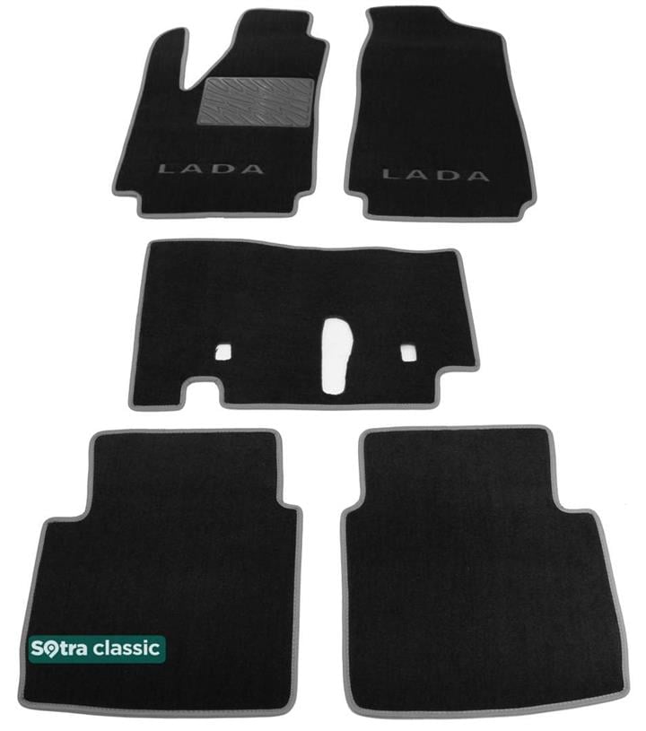 Sotra 00687-GD-BLACK Килимки салону Sotra двошарові чорні для ВАЗ (Lada) 2121 niva (1977-), комплект 00687GDBLACK: Купити в Україні - Добра ціна на EXIST.UA!