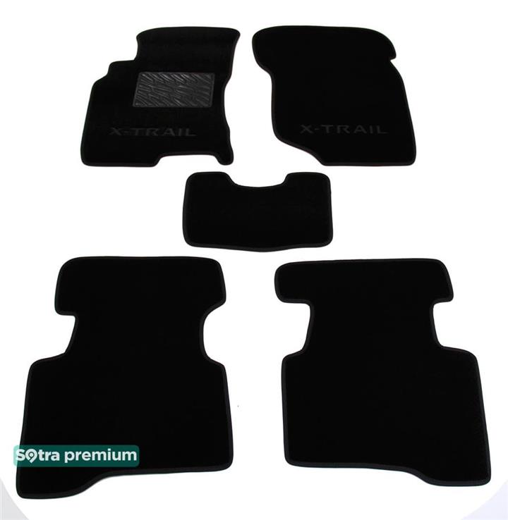 Sotra 00750-CH-BLACK Килимки салону Sotra двошарові чорні для Nissan X-trail (2001-2007), комплект 00750CHBLACK: Купити в Україні - Добра ціна на EXIST.UA!