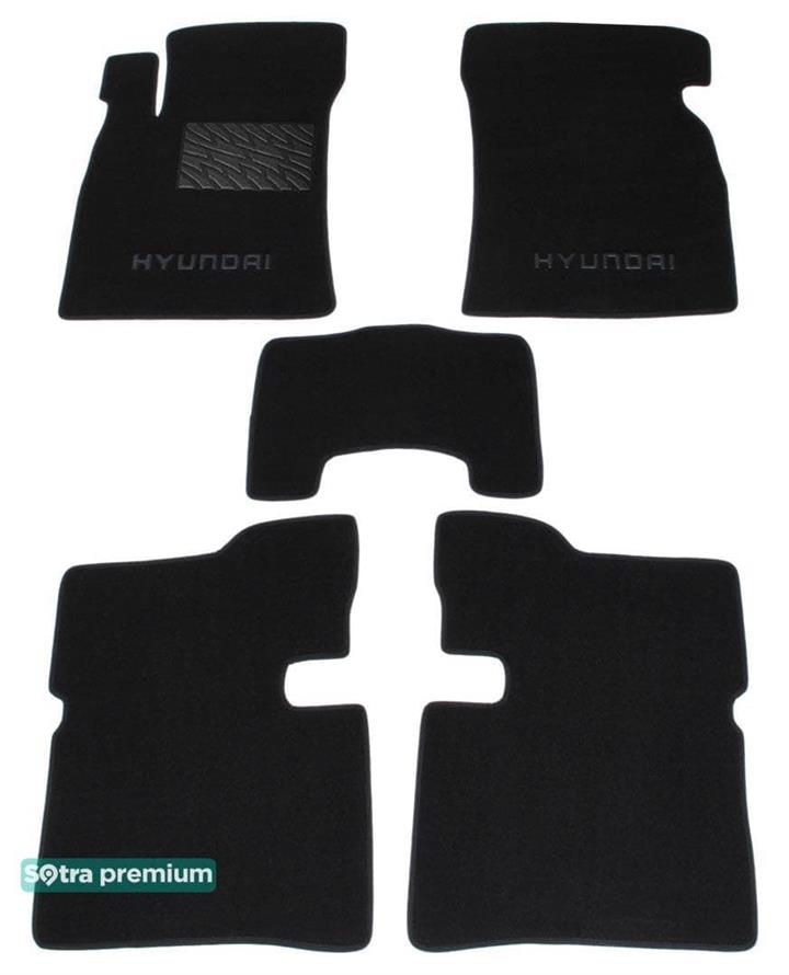 Sotra 00754-CH-BLACK Килимки салону Sotra двошарові чорні для Hyundai Sonata (2001-2005), комплект 00754CHBLACK: Приваблива ціна - Купити в Україні на EXIST.UA!
