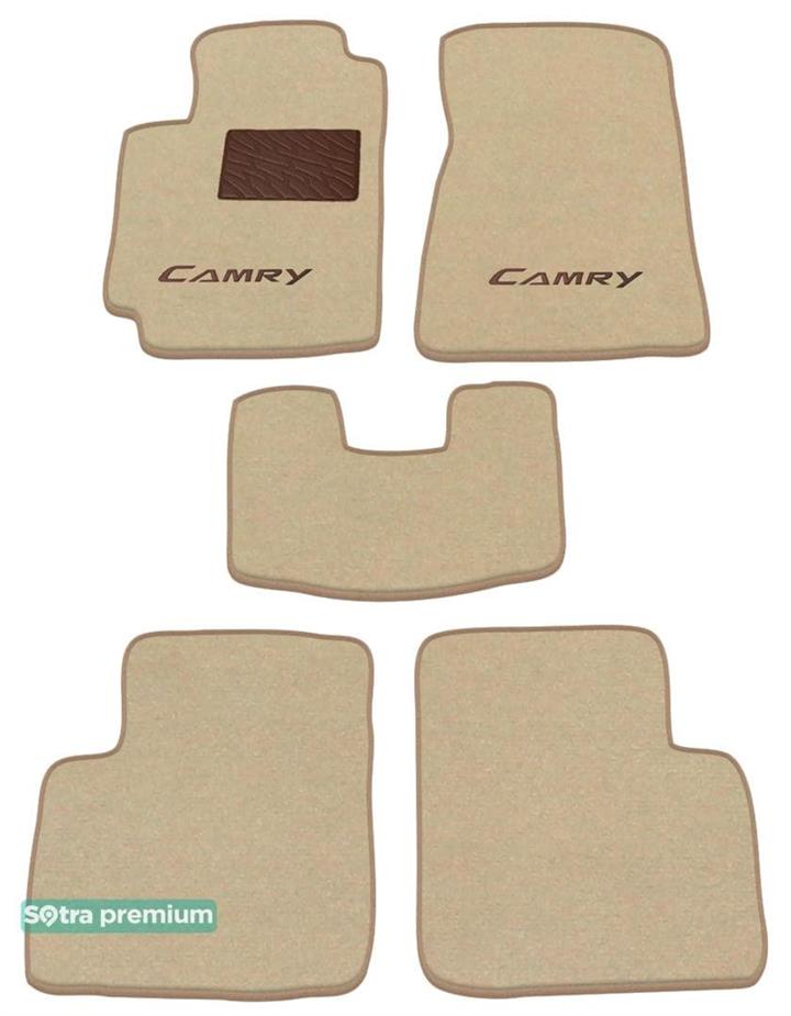 00827CHBEIGE Sotra Коврики салона Sotra двухслойные бежевые для Toyota Camry (2002-2006), комплект