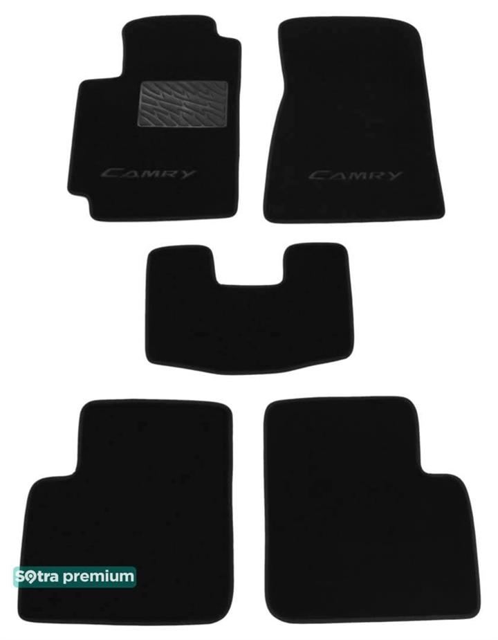 Sotra 00827-CH-BLACK Килимки салону Sotra двошарові чорні для Toyota Camry (2002-2006), комплект 00827CHBLACK: Купити в Україні - Добра ціна на EXIST.UA!