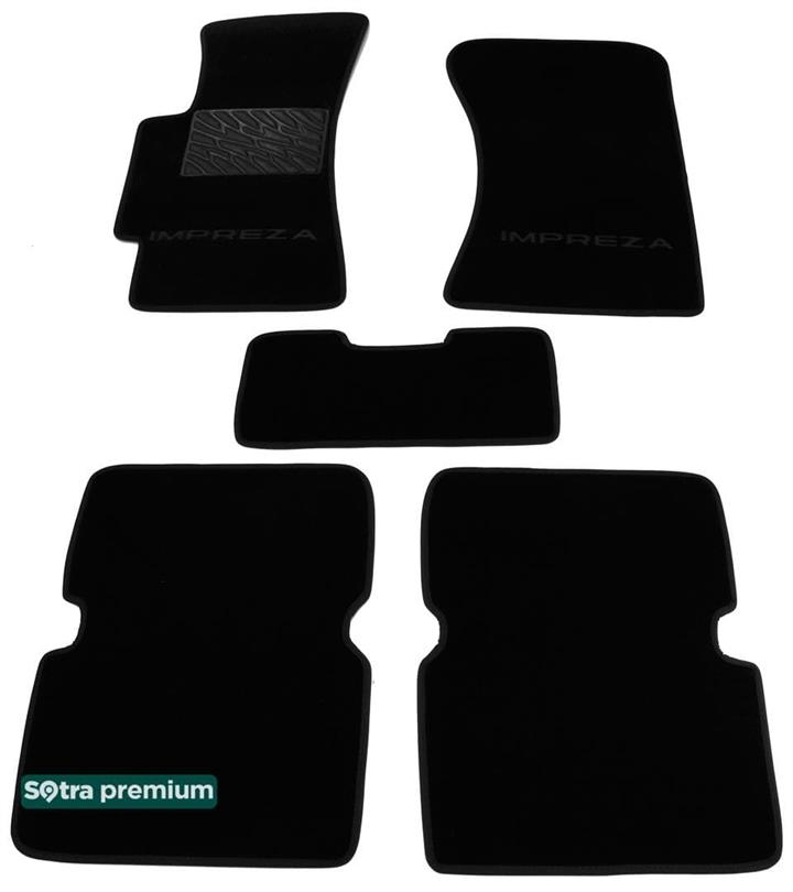 Sotra 00855-CH-BLACK Килимки салону Sotra двошарові чорні для Subaru Impreza (2000-2007), комплект 00855CHBLACK: Купити в Україні - Добра ціна на EXIST.UA!