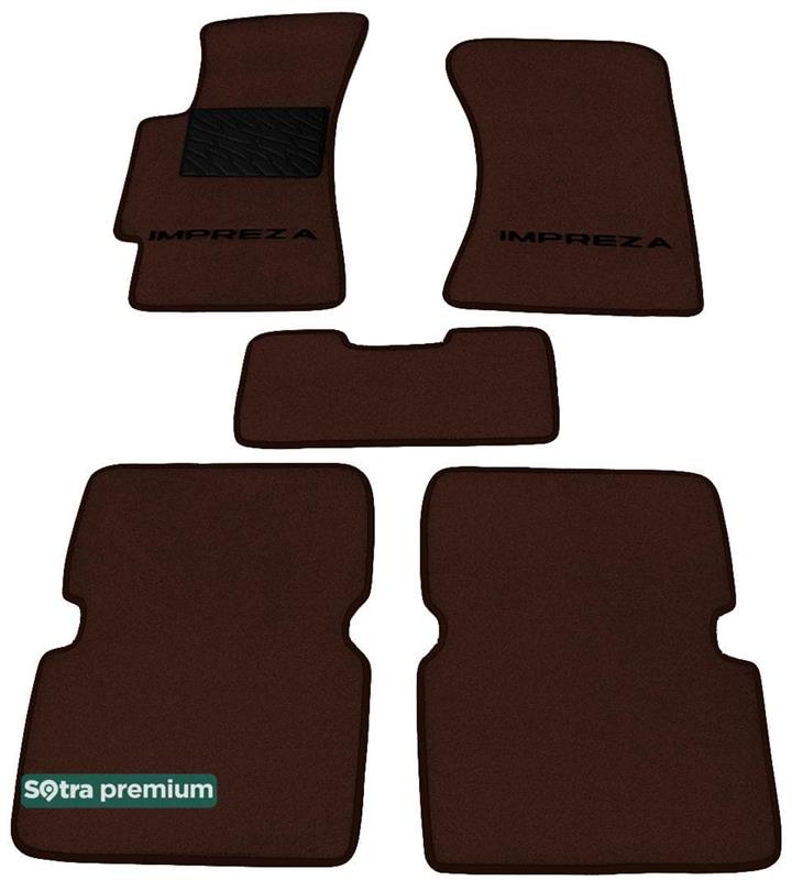 Sotra 00855-CH-CHOCO Килимки салону Sotra двошарові коричневі для Subaru Impreza (2000-2007), комплект 00855CHCHOCO: Купити в Україні - Добра ціна на EXIST.UA!