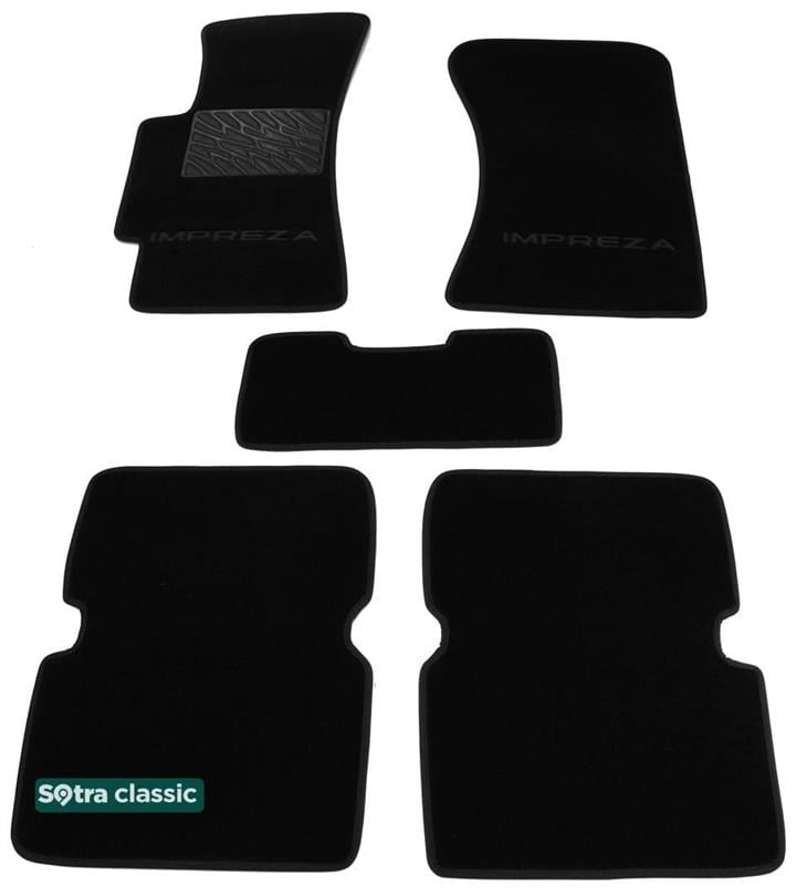 Sotra 00855-GD-BLACK Килимки салону Sotra двошарові чорні для Subaru Impreza (2000-2007), комплект 00855GDBLACK: Купити в Україні - Добра ціна на EXIST.UA!