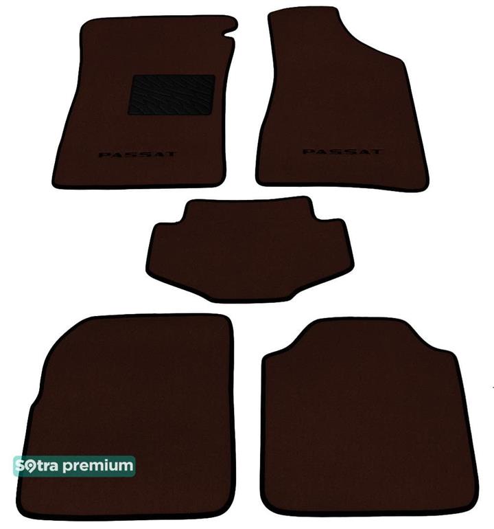 Sotra 00872-CH-CHOCO Килимки салону Sotra двошарові коричневі для Volkswagen Passat (1993-1996), комплект 00872CHCHOCO: Купити в Україні - Добра ціна на EXIST.UA!