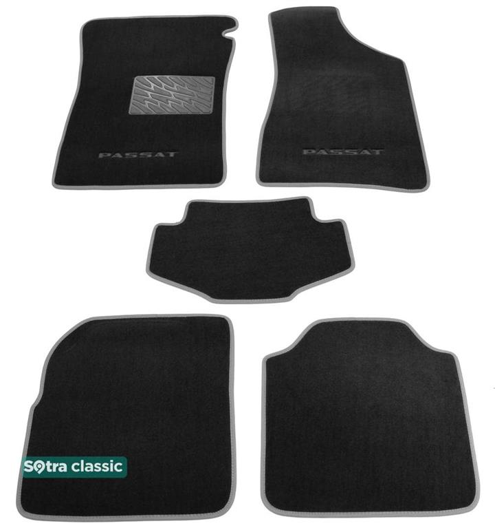 Sotra 00872-GD-BLACK Килимки салону Sotra двошарові чорні для Volkswagen Passat (1993-1996), комплект 00872GDBLACK: Купити в Україні - Добра ціна на EXIST.UA!