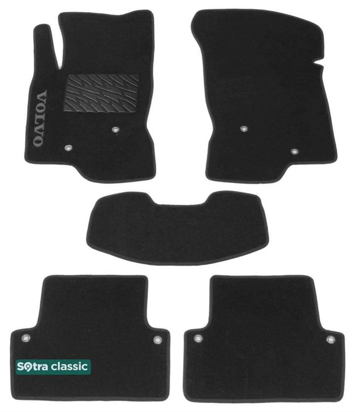 Sotra 00973-GD-BLACK Килимки салону Sotra двошарові чорні для Volvo V70 / xc70 (2000-2007), комплект 00973GDBLACK: Купити в Україні - Добра ціна на EXIST.UA!
