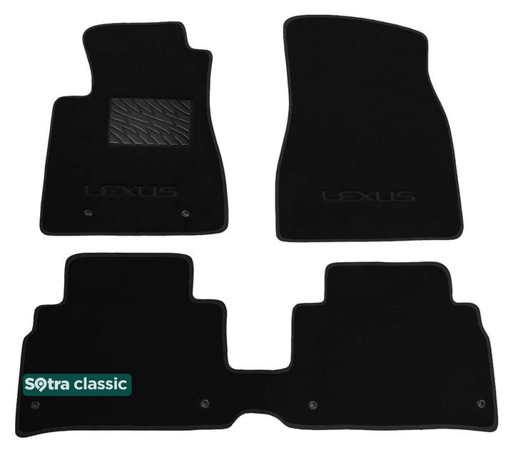 01050GDBLACK Sotra Килимки салону Sotra двошарові чорні для Lexus Rx us (2003-2008), комплект