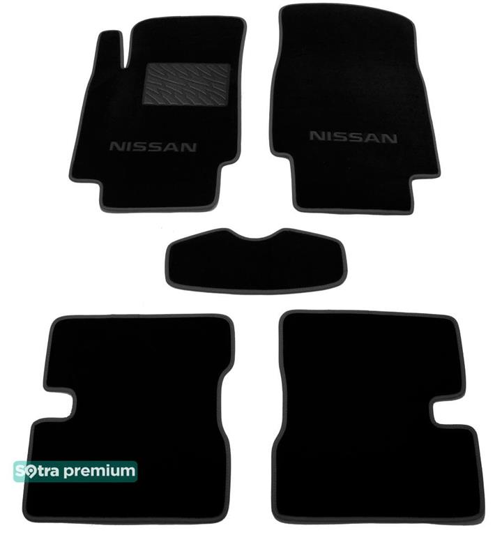 Sotra 01088-CH-BLACK Килимки салону Sotra двошарові чорні для Nissan Micra (2002-2010), комплект 01088CHBLACK: Купити в Україні - Добра ціна на EXIST.UA!
