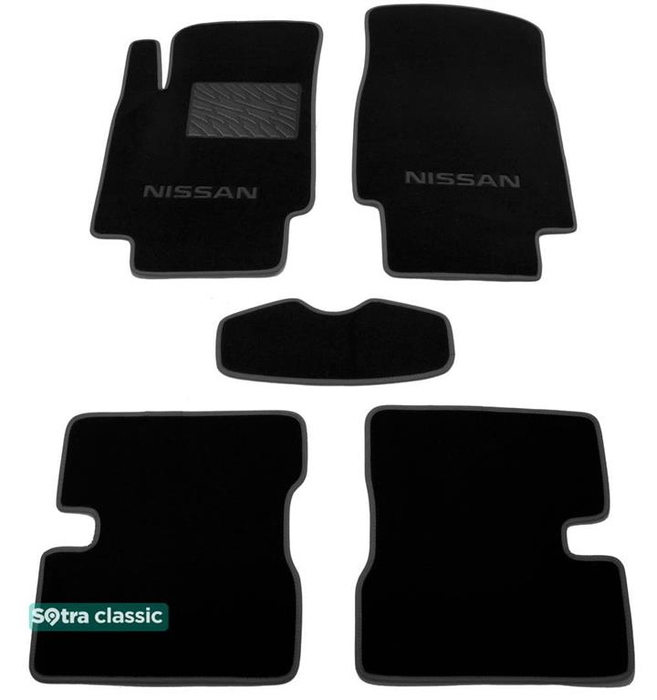 Sotra 01088-GD-BLACK Килимки салону Sotra двошарові чорні для Nissan Micra (2002-2010), комплект 01088GDBLACK: Приваблива ціна - Купити в Україні на EXIST.UA!