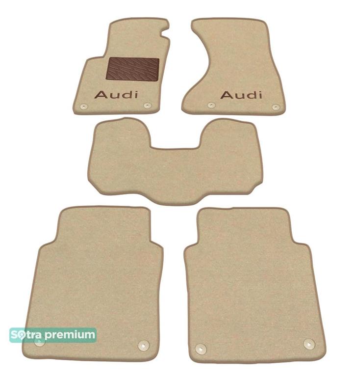 01141CHBEIGE Sotra Коврики салона Sotra двухслойные бежевые для Audi A8l (2002-2009), комплект