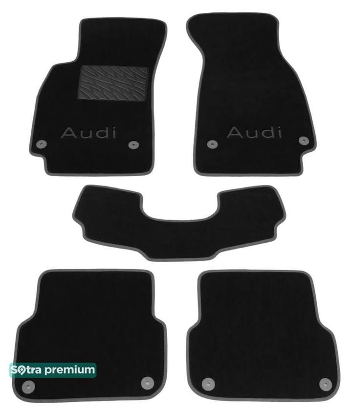 Sotra 01198-CH-BLACK Килимки салону Sotra двошарові чорні для Audi A6 (2004-2011), комплект 01198CHBLACK: Купити в Україні - Добра ціна на EXIST.UA!