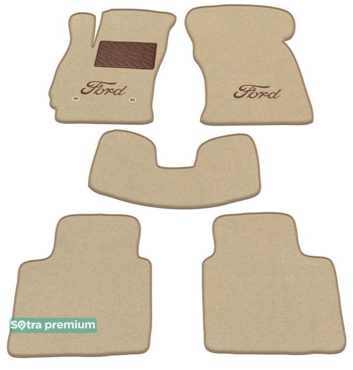 01226CHBEIGE Sotra Коврики салона Sotra двухслойные бежевые для Ford Mondeo (2000-2007), комплект
