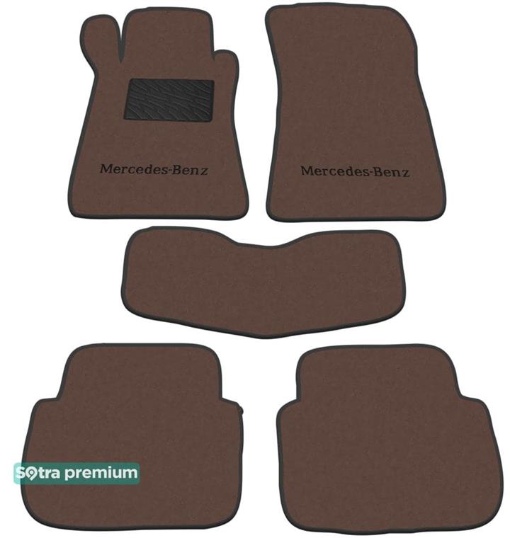 Sotra 01245-CH-CHOCO Килимки салону Sotra двошарові коричневі для Mercedes Clk-class (2002-2010), комплект 01245CHCHOCO: Купити в Україні - Добра ціна на EXIST.UA!