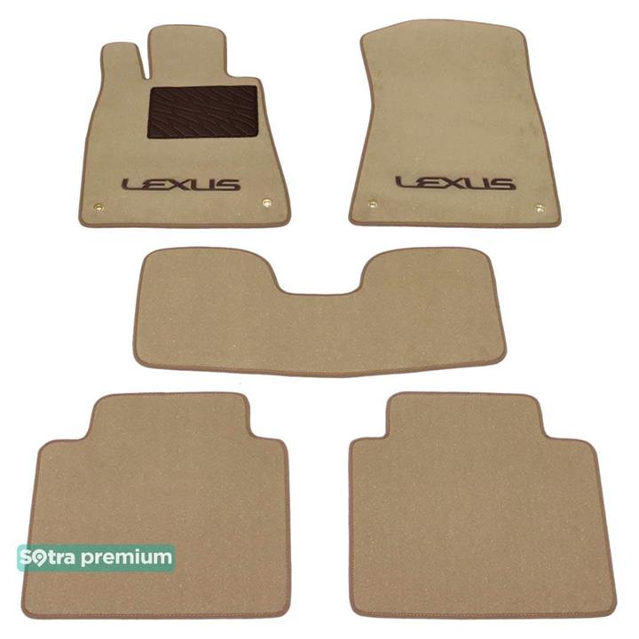 Автоковрики в салон Lexus GS (Лексус ГС): 01326CHBEIGE Sotra Коврики салона Sotra двухслойные бежевые для Lexus Gs eu (2005-2010), комплект