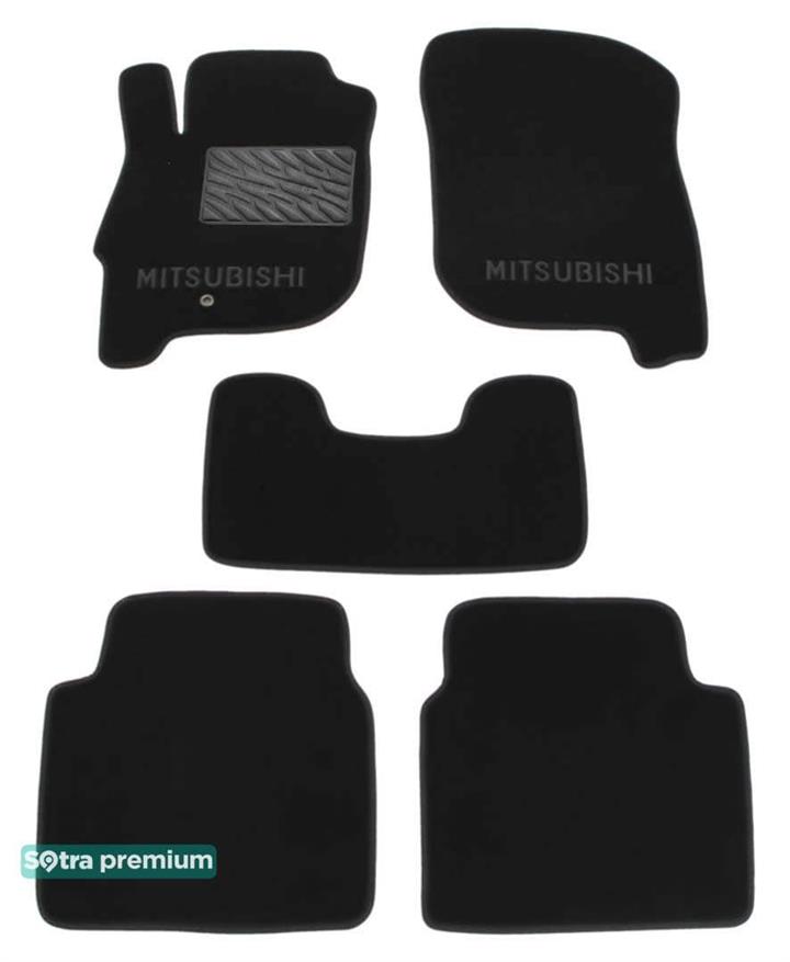Sotra 01330-CH-BLACK Килимки салону Sotra двошарові чорні для Mitsubishi Galant (2004-2012), комплект 01330CHBLACK: Приваблива ціна - Купити в Україні на EXIST.UA!