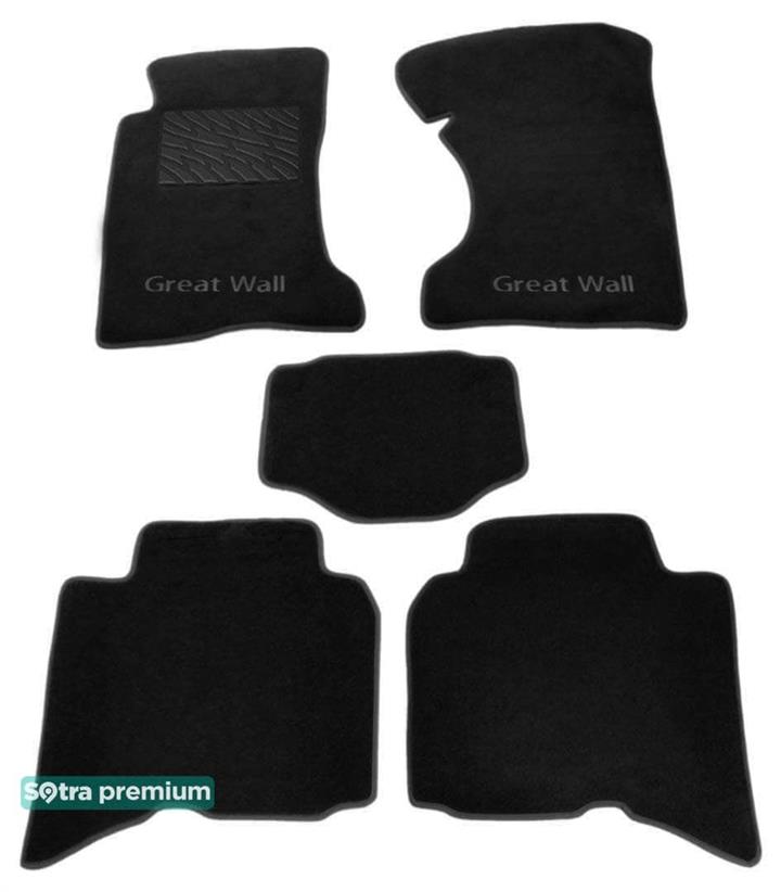 Sotra 01389-CH-BLACK Килимки салону Sotra двошарові чорні для Great wall Haval / hover (2006-2011), комплект 01389CHBLACK: Купити в Україні - Добра ціна на EXIST.UA!
