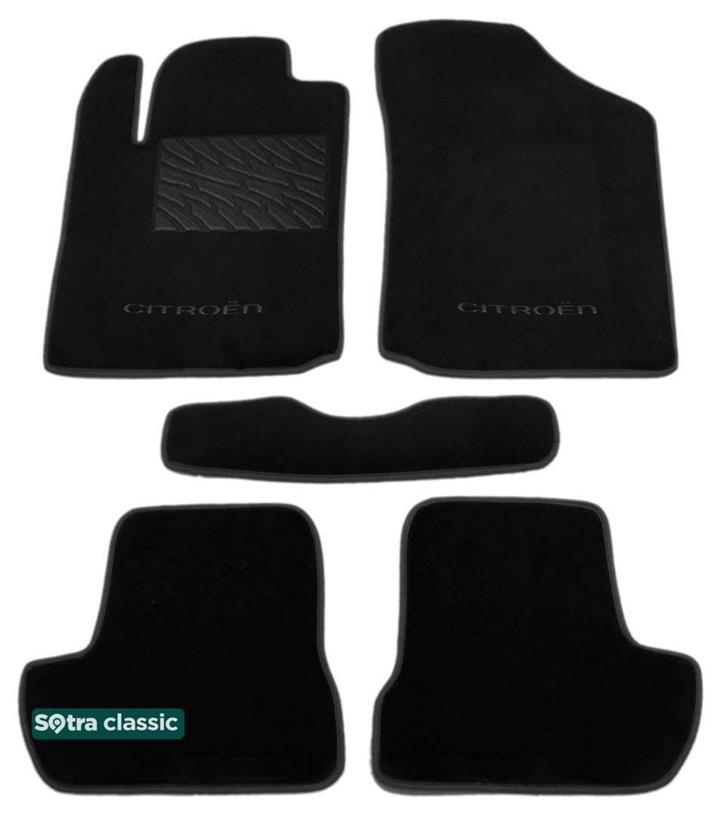 Sotra 01417-GD-BLACK Килимки салону Sotra двошарові чорні для Citroen C2 (2003-2009), комплект 01417GDBLACK: Купити в Україні - Добра ціна на EXIST.UA!