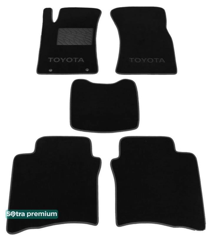 Sotra 01430-CH-BLACK Килимки салону Sotra двошарові чорні для Toyota Fortuner (2006-2015), комплект 01430CHBLACK: Купити в Україні - Добра ціна на EXIST.UA!