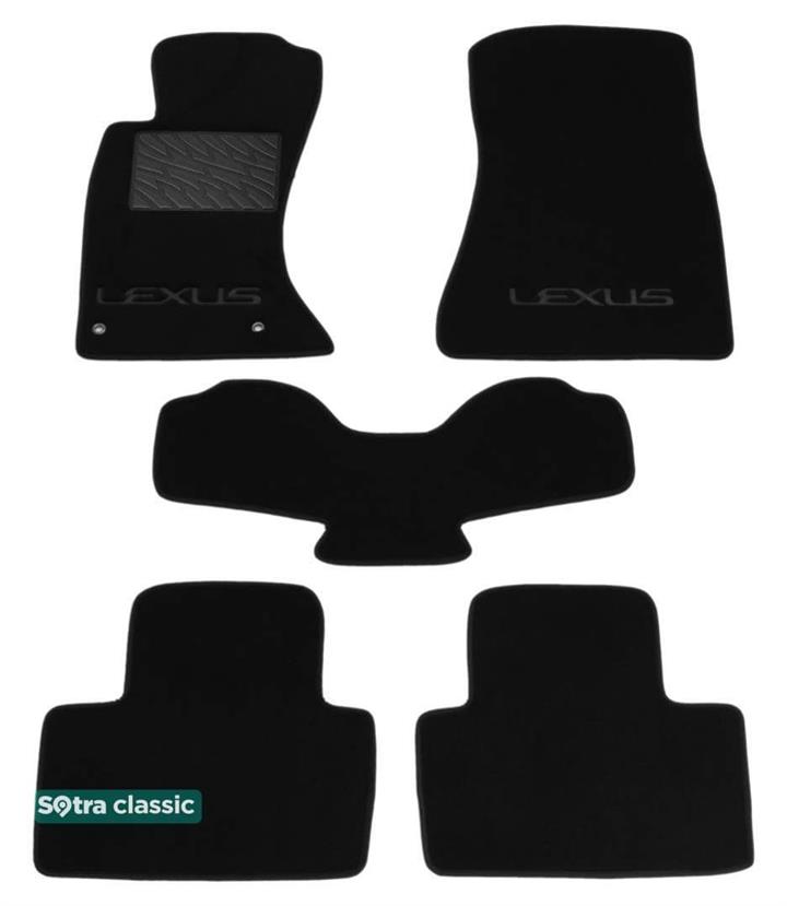 01481GDBLACK Sotra Килимки салону Sotra двошарові чорні для Lexus Is us (2005-2013), комплект