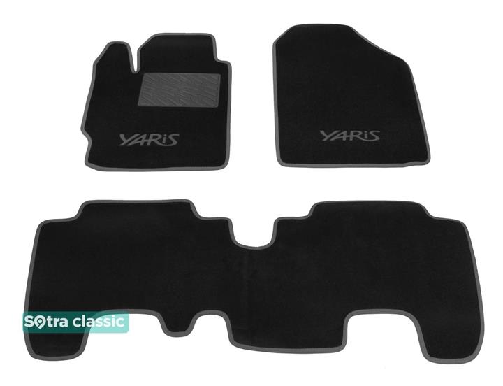 Sotra 06356-GD-BLACK Килимки салону Sotra двошарові чорні для Toyota Yaris/Urban cruiser, комплект 06356GDBLACK: Купити в Україні - Добра ціна на EXIST.UA!