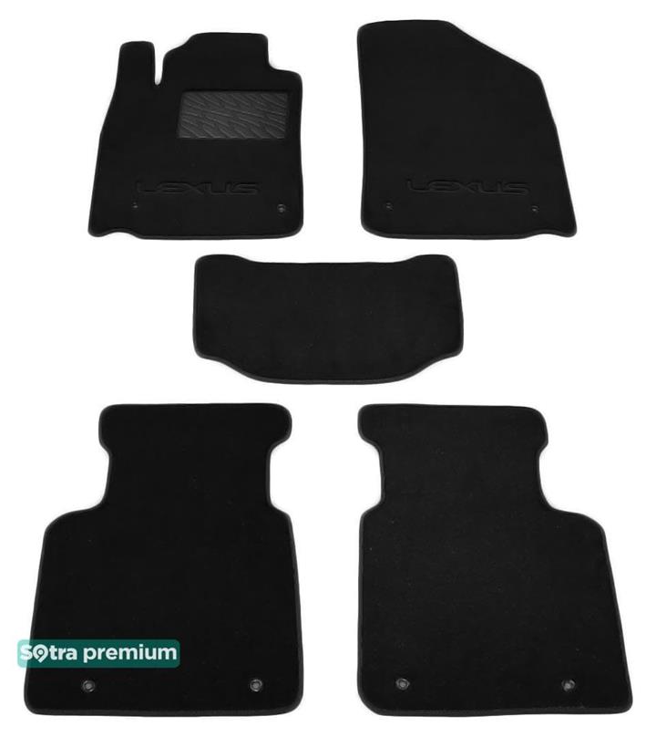 Sotra 06455-CH-BLACK Килимки салону Sotra двошарові чорні для Lexus Es (2006-2012), комплект 06455CHBLACK: Купити в Україні - Добра ціна на EXIST.UA!