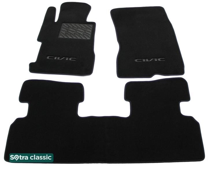 06494GDBLACK Sotra Килимки салону Sotra двошарові чорні для Honda Civic us (2005-2011), комплект