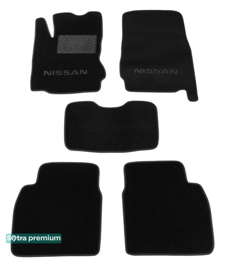 Sotra 06502-CH-BLACK Килимки салону Sotra двошарові чорні для Nissan Note (2005-2013), комплект 06502CHBLACK: Купити в Україні - Добра ціна на EXIST.UA!