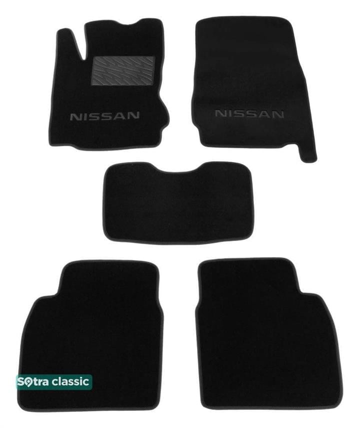 Sotra 06502-GD-BLACK Килимки салону Sotra двошарові чорні для Nissan Note (2005-2013), комплект 06502GDBLACK: Купити в Україні - Добра ціна на EXIST.UA!